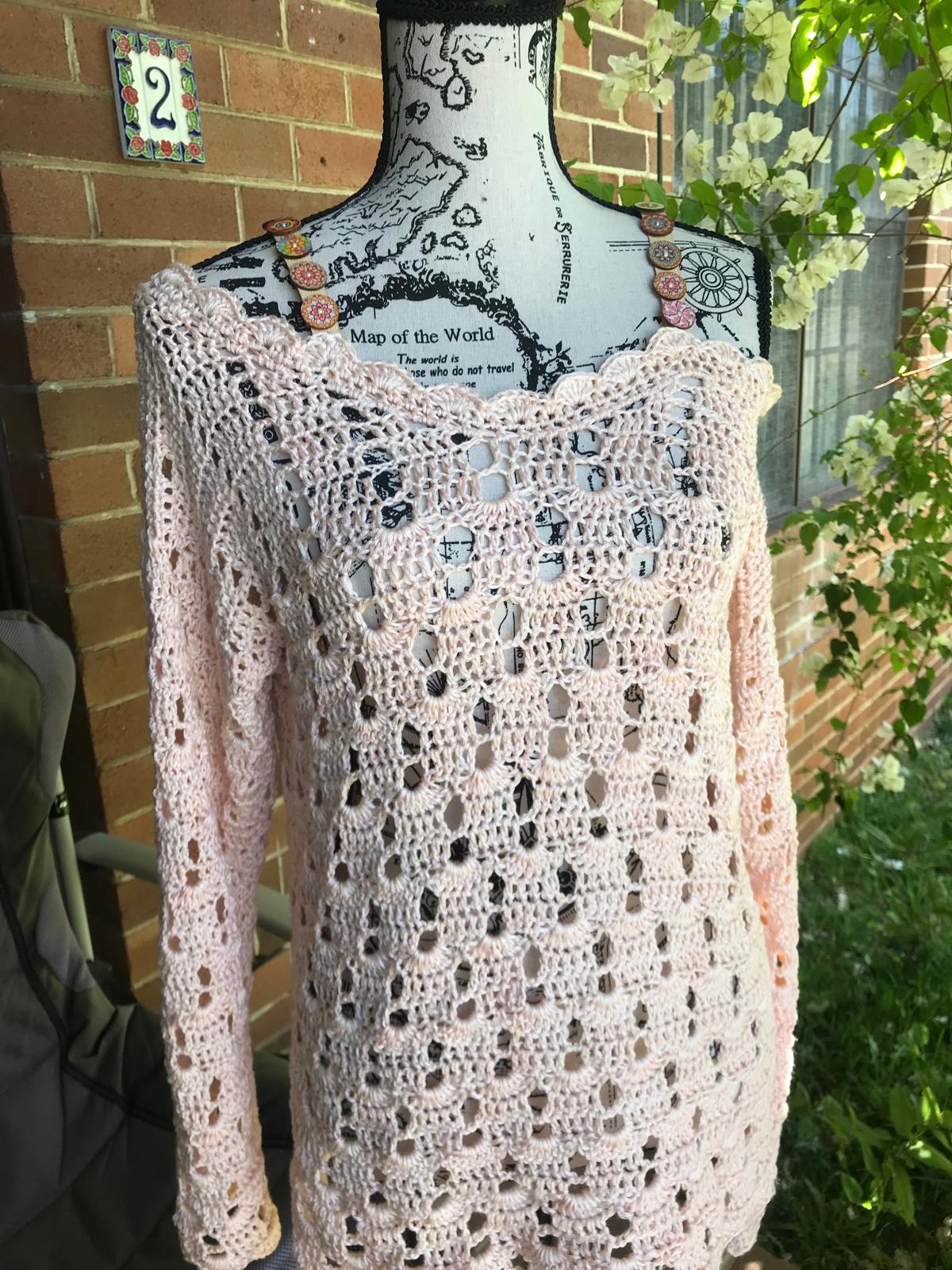 Knitted cotton sweater