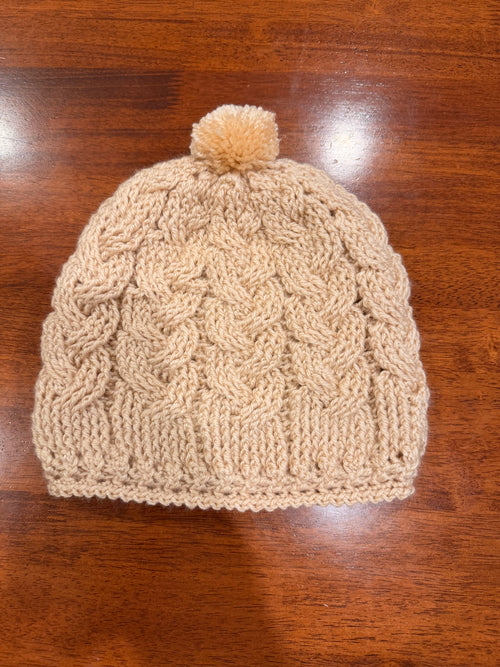 100%. handmade wool hat