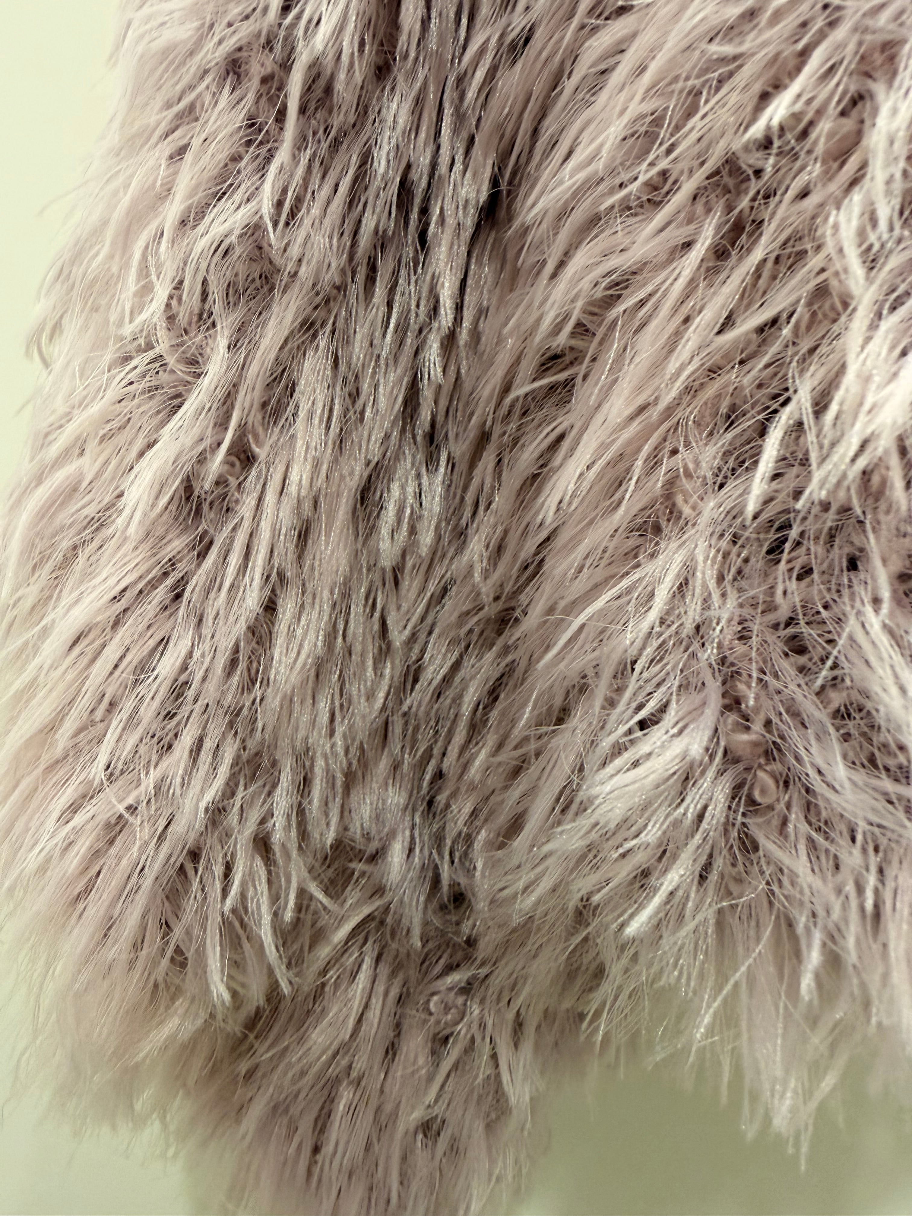 Handmade Fur Wool Poncho