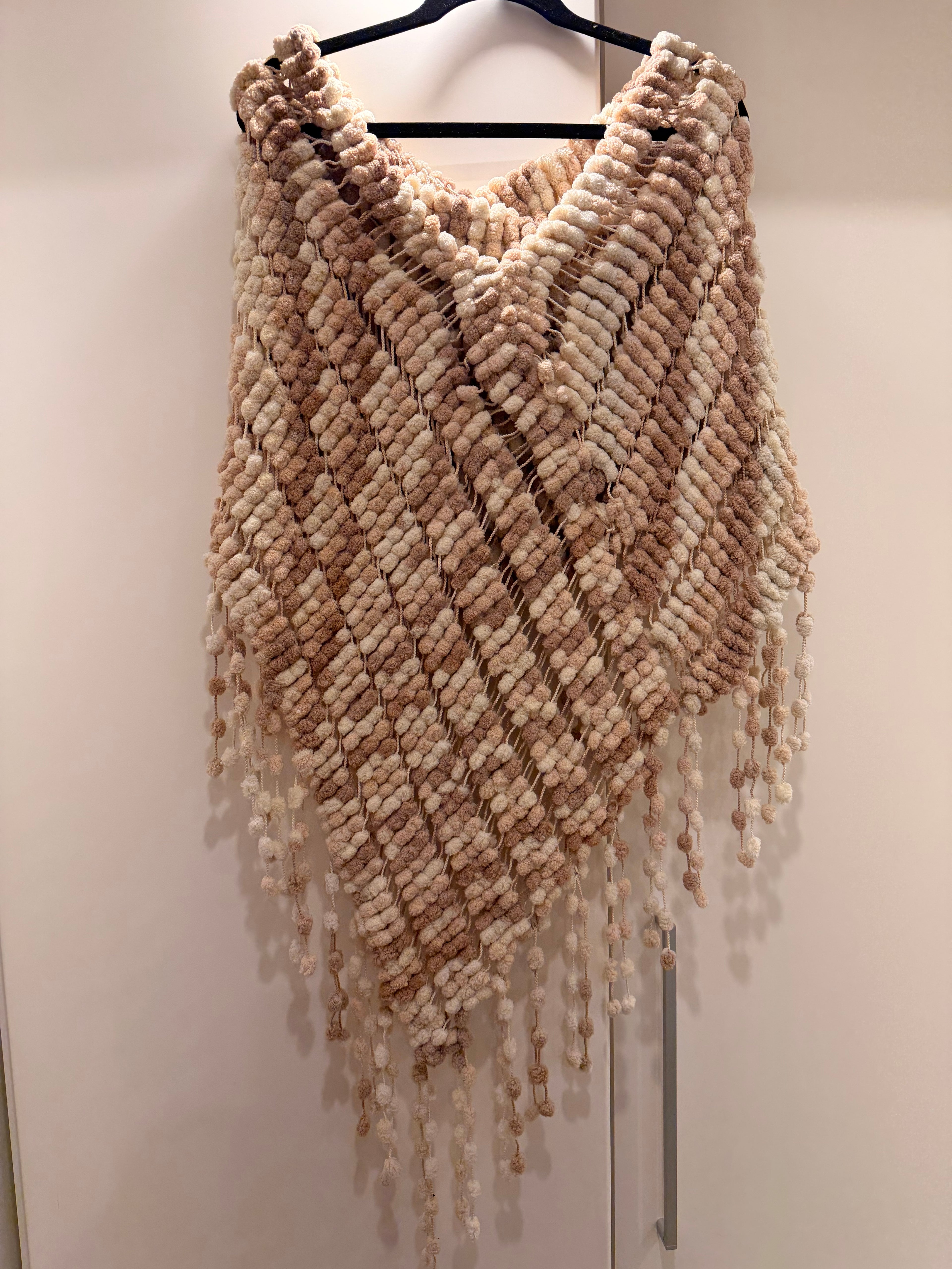 Handmade wool Poncho