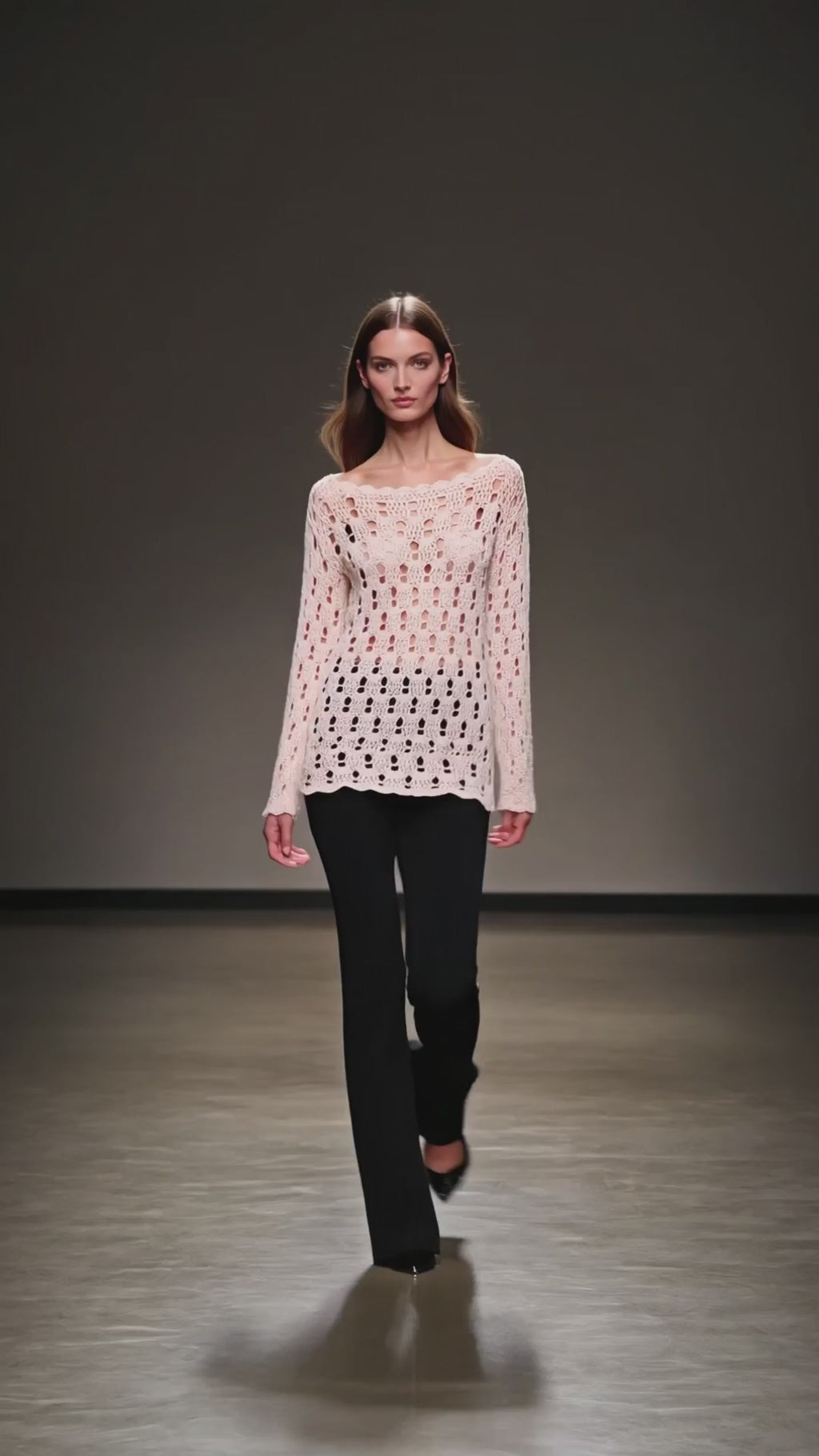 Knitted cotton sweater