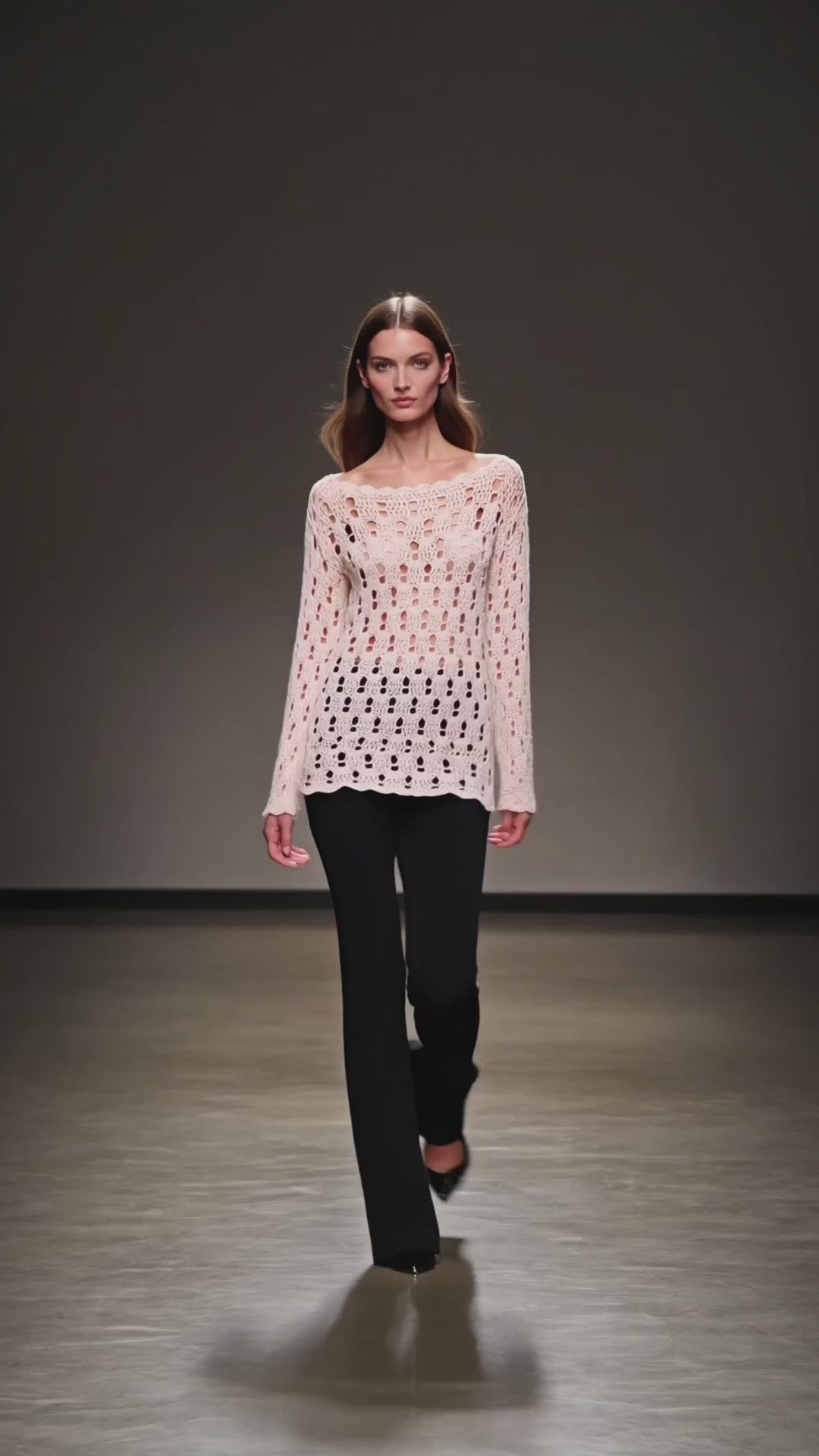 Knitted cotton sweater